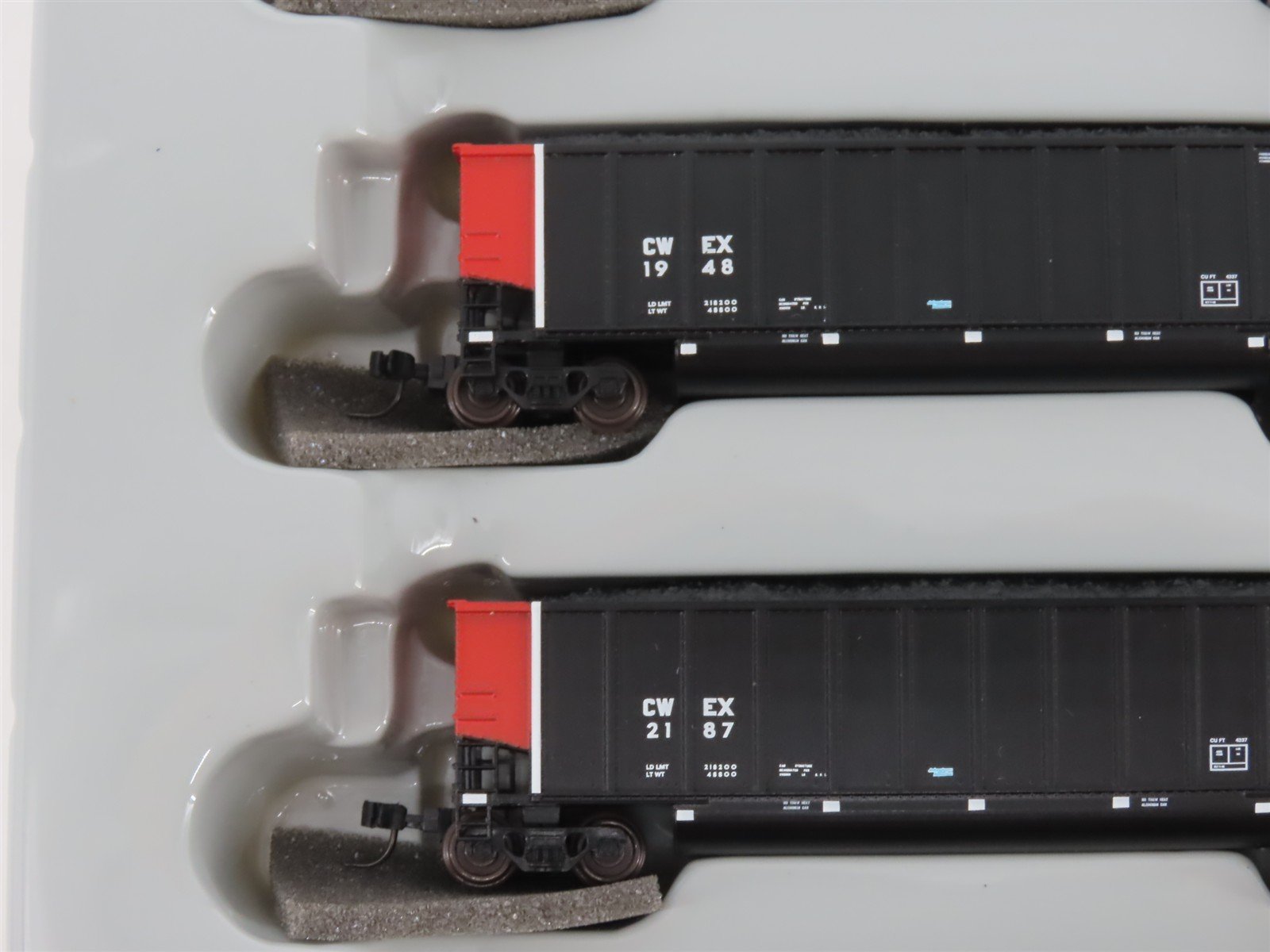 N Scale Athearn 10467 CWEX Commonwealth Edison BethGon Coalporter w/ Load 5-Pack