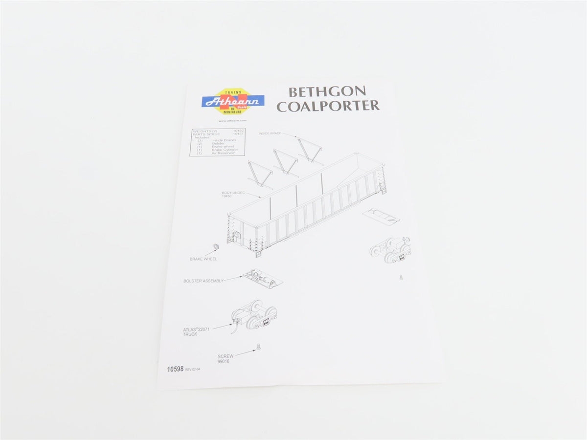 N Scale Athearn 10467 CWEX Commonwealth Edison BethGon Coalporter w/ Load 5-Pack