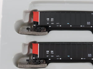 N Scale Athearn 10466 CWEX Commonwealth Edison BethGon Coalporter w/ Load 5-Pack