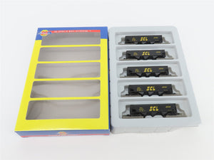 N Scale Athearn 11072 SCL Seaboard Coast Line 40' 3-Bay Hopper w/ Load 5-Pack