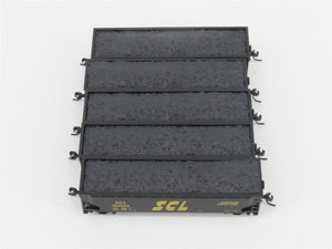 N Scale Athearn 11072 SCL Seaboard Coast Line 40' 3-Bay Hopper w/ Load 5-Pack