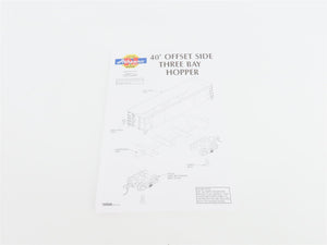 N Scale Athearn 11072 SCL Seaboard Coast Line 40' 3-Bay Hopper w/ Load 5-Pack