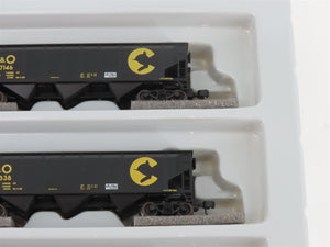 N Scale Athearn 11068 B&O Chessie System 40' 3-Bay Hopper w/ Load 5-Pack