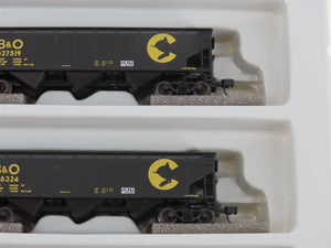 N Scale Athearn 11068 B&O Chessie System 40' 3-Bay Hopper w/ Load 5-Pack
