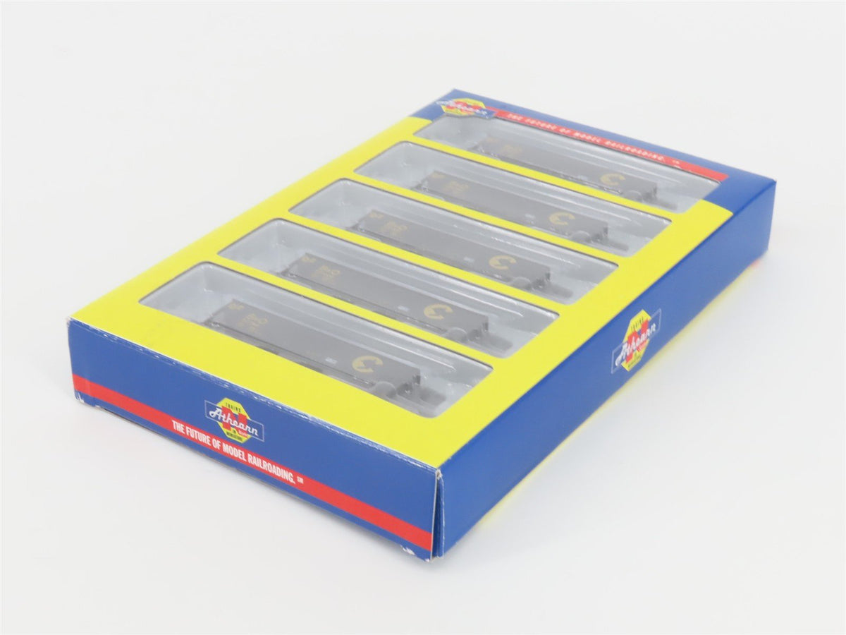 N Scale Athearn 11068 B&amp;O Chessie System 40&#39; 3-Bay Hopper w/ Load 5-Pack