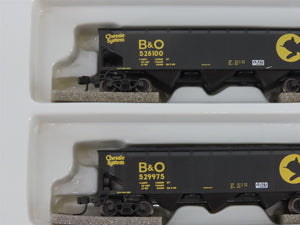 N Scale Athearn 11067 B&O Chessie System 40' 3-Bay Hopper w/ Load 5-Pack