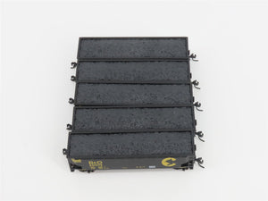 N Scale Athearn 11067 B&O Chessie System 40' 3-Bay Hopper w/ Load 5-Pack