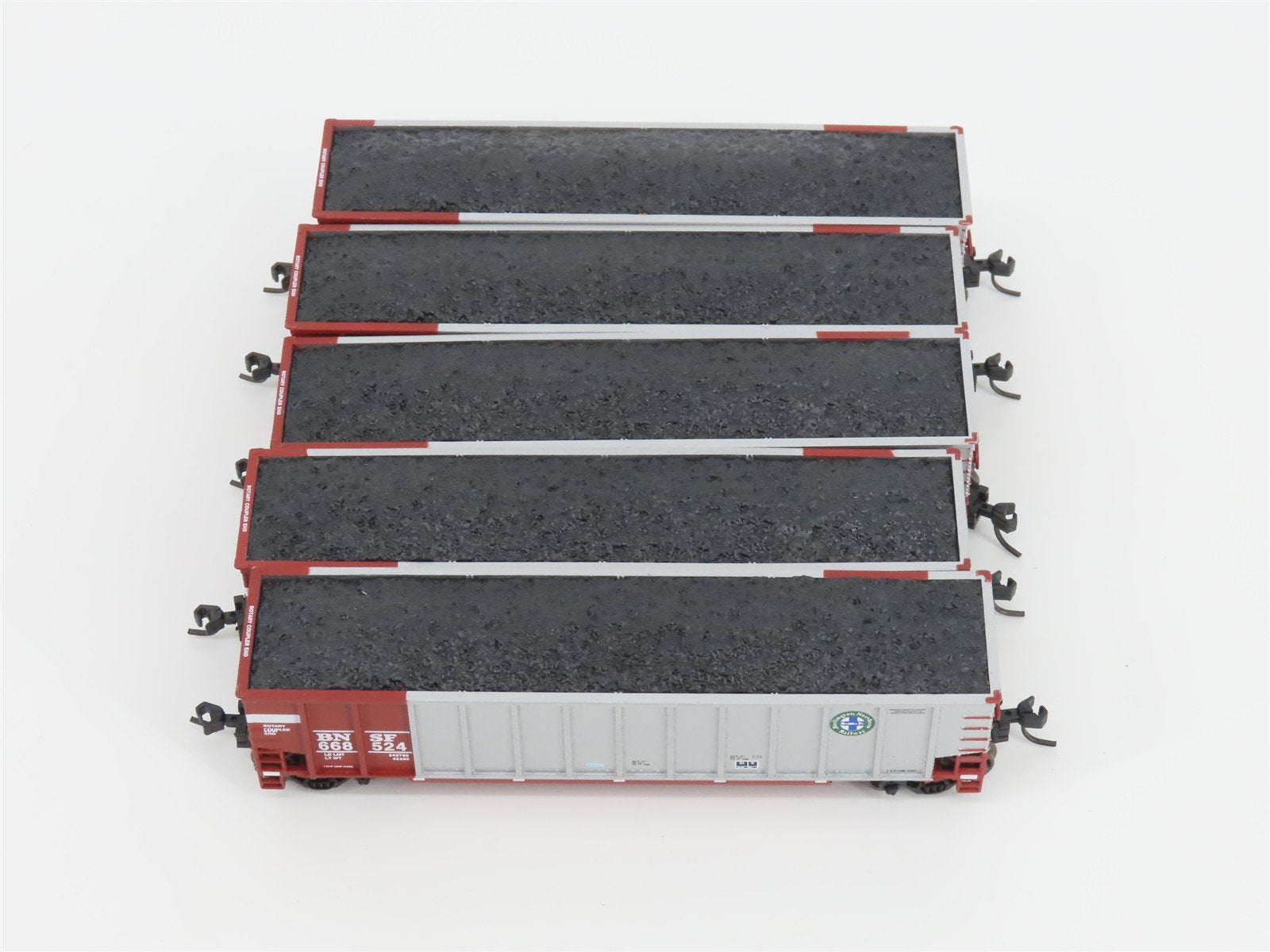 N Scale Athearn 10454 BNSF Railway BethGon Coalporter w/ Load 5-Pack