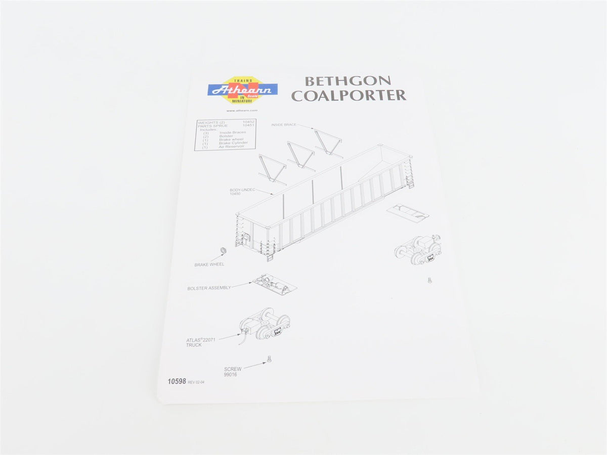 N Scale Athearn 10454 BNSF Railway BethGon Coalporter w/ Load 5-Pack