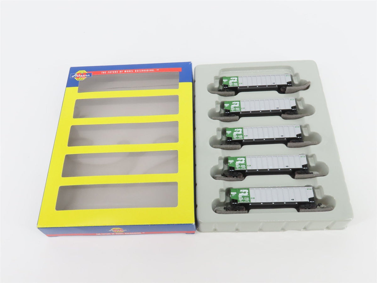 N Scale Athearn 10453 BN Burlington Northern BethGon Coalporter w/ Load 5-Pack