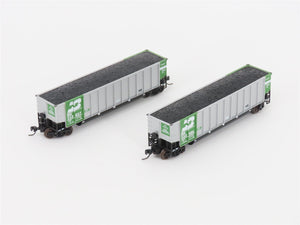 N Scale Athearn 10453 BN Burlington Northern BethGon Coalporter w/ Load 5-Pack