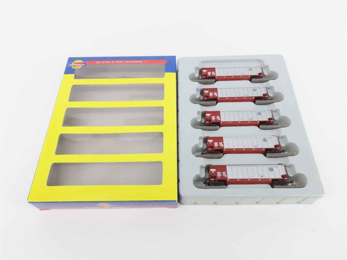 N Scale Athearn 10456 BNSF Railway BethGon Coalporter w/ Load 5-Pack