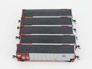 N Scale Athearn 10456 BNSF Railway BethGon Coalporter w/ Load 5-Pack