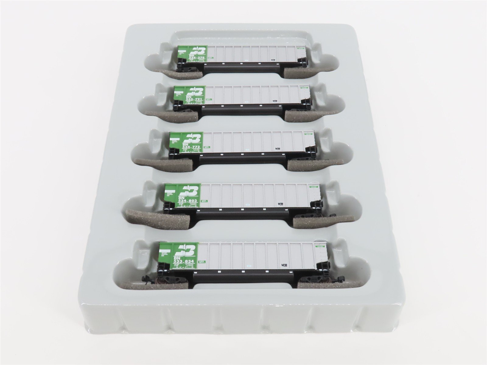 N Scale Athearn 10451 BN Burlington Northern BethGon Coalporter w/ Load 5-Pack