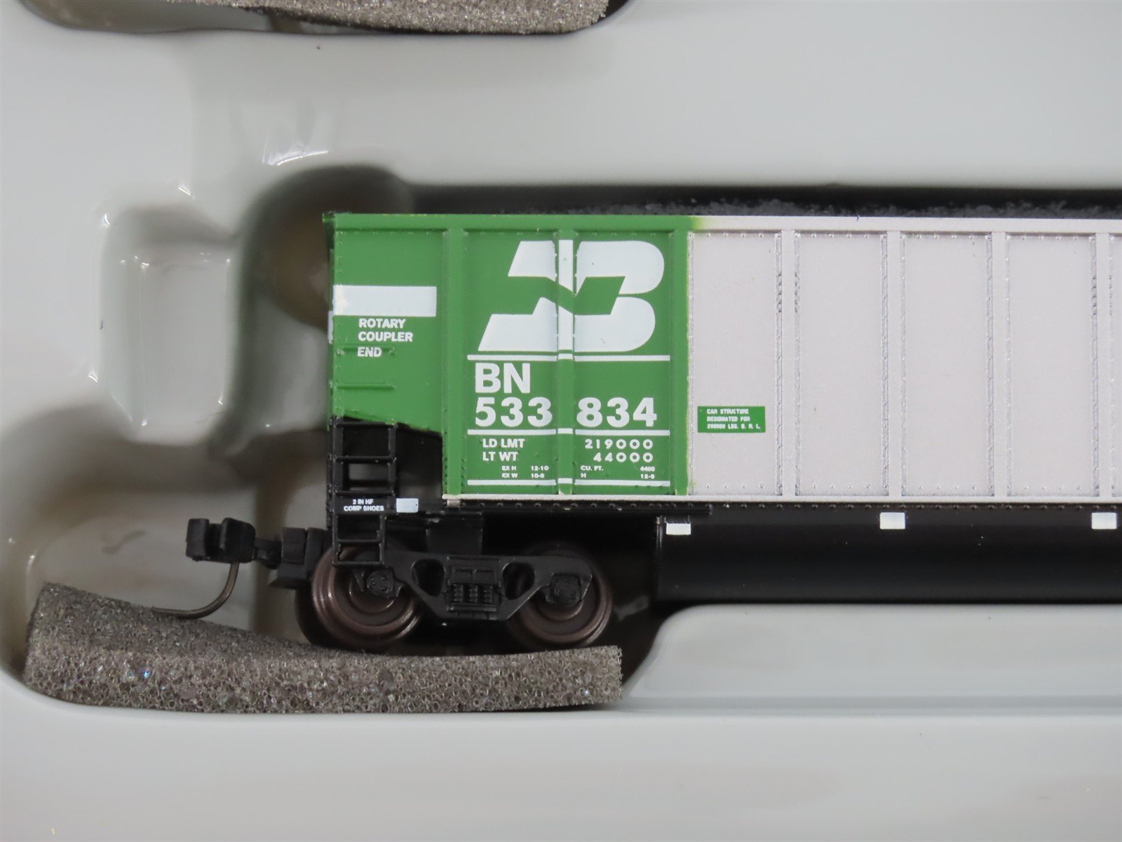 N Scale Athearn 10451 BN Burlington Northern BethGon Coalporter w/ Load 5-Pack
