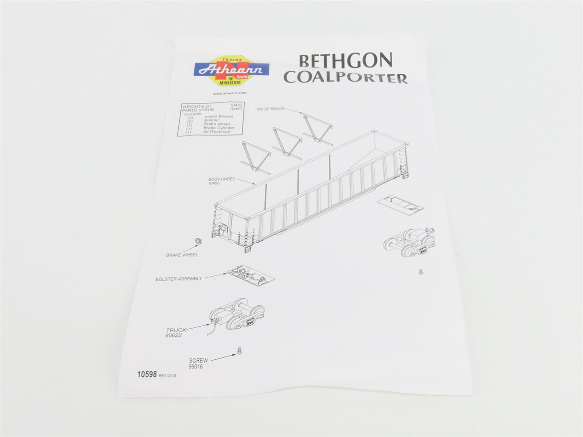 N Scale Athearn 10469 BNSF Railway BethGon Coalporter w/ Load 5-Pack