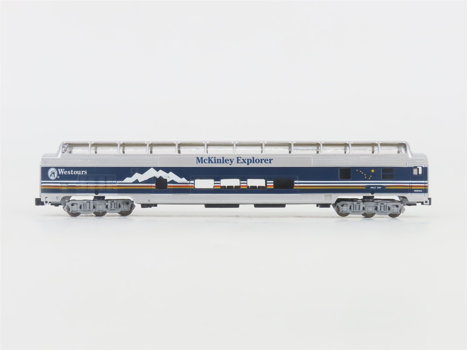 N Scale Bachmann HALX McKinley Explorer Westours Dome Passenger #1394