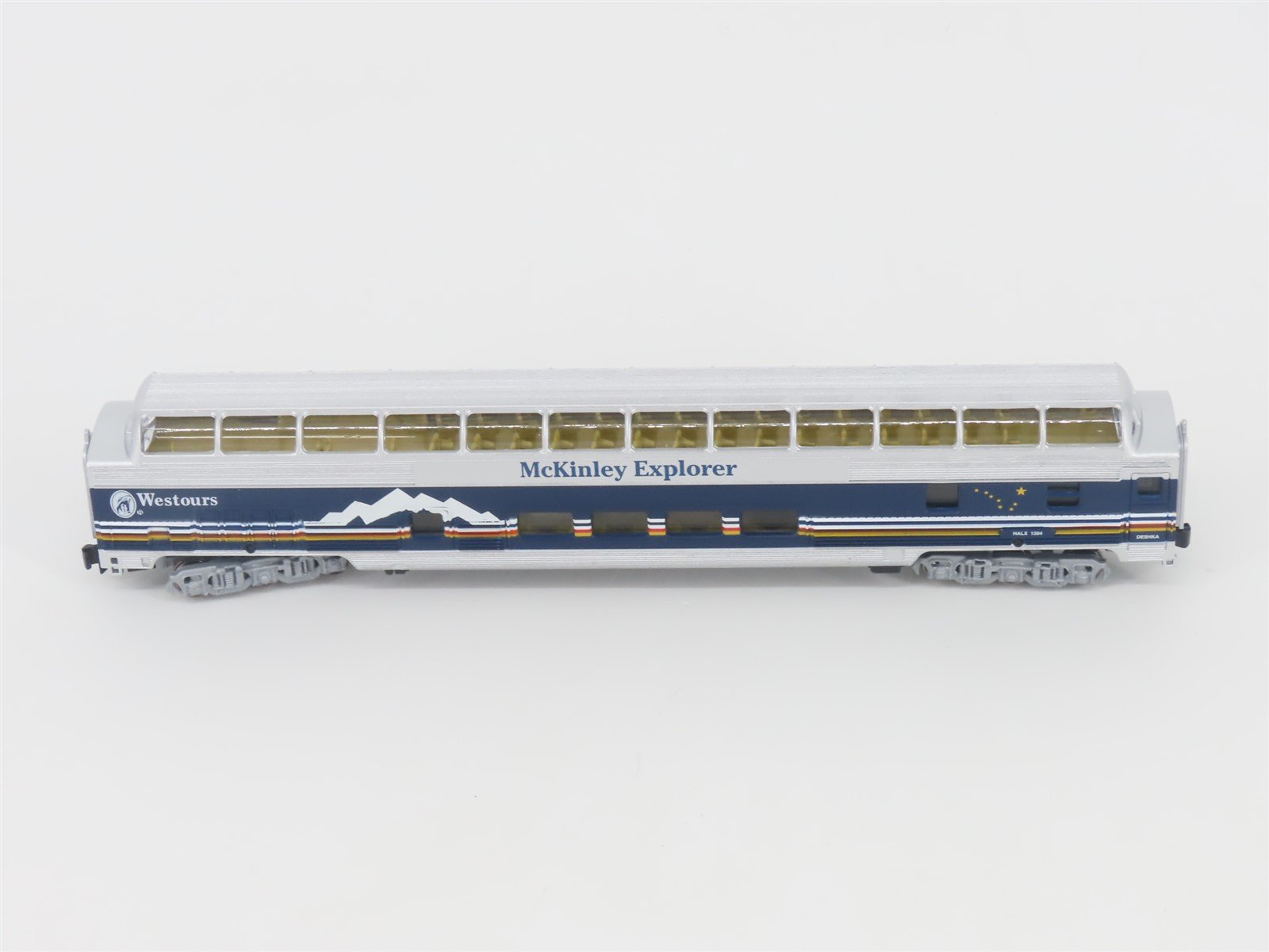 N Scale Bachmann HALX McKinley Explorer Westours Dome Passenger #1394