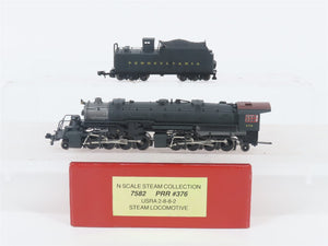 N Scale Proto 2000 Heritage 7582 PRR Pennsylvania USRA 2-8-8-2 Steam #376