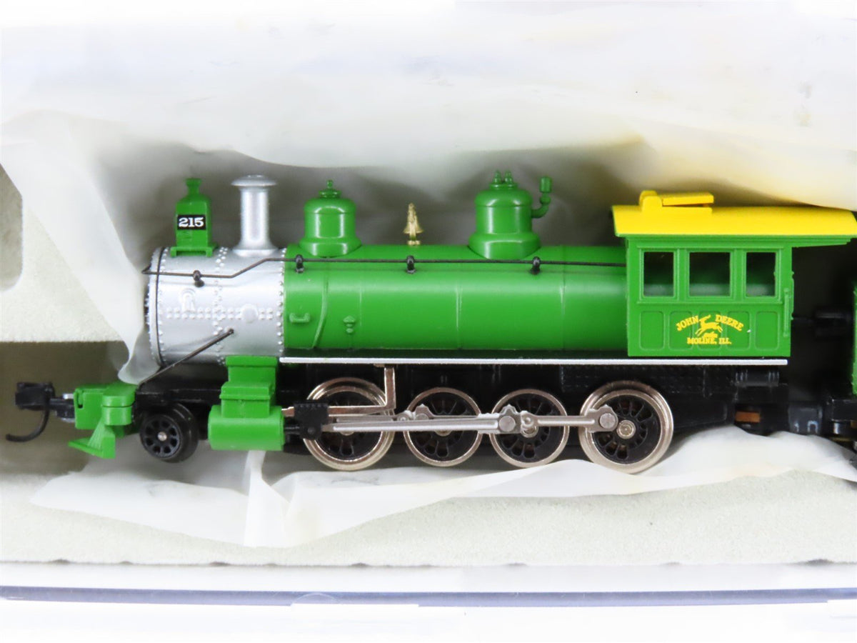 N Scale Athearn John Deere 2-8-0 Steam Locomotive w/4 Passenger &amp; Freight Cars