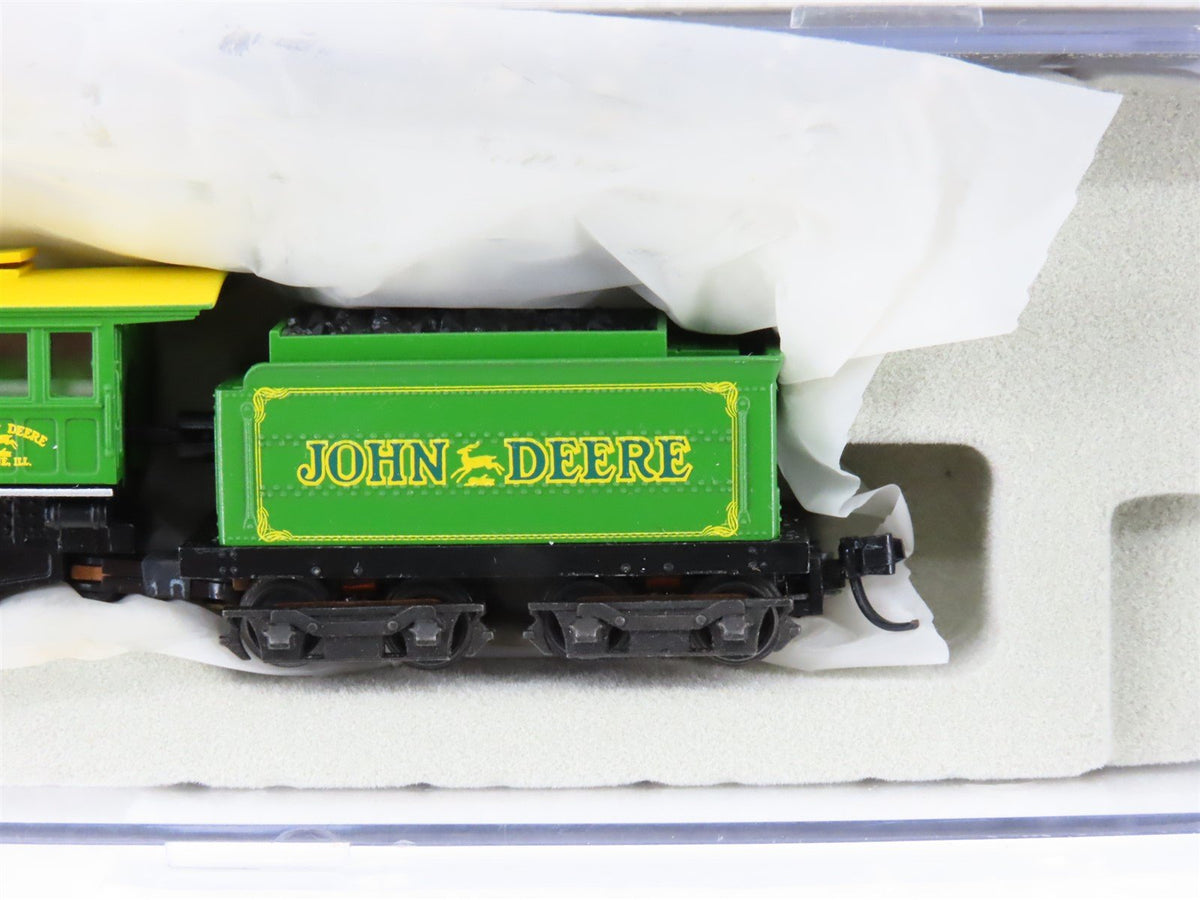 N Scale Athearn John Deere 2-8-0 Steam Locomotive w/4 Passenger &amp; Freight Cars