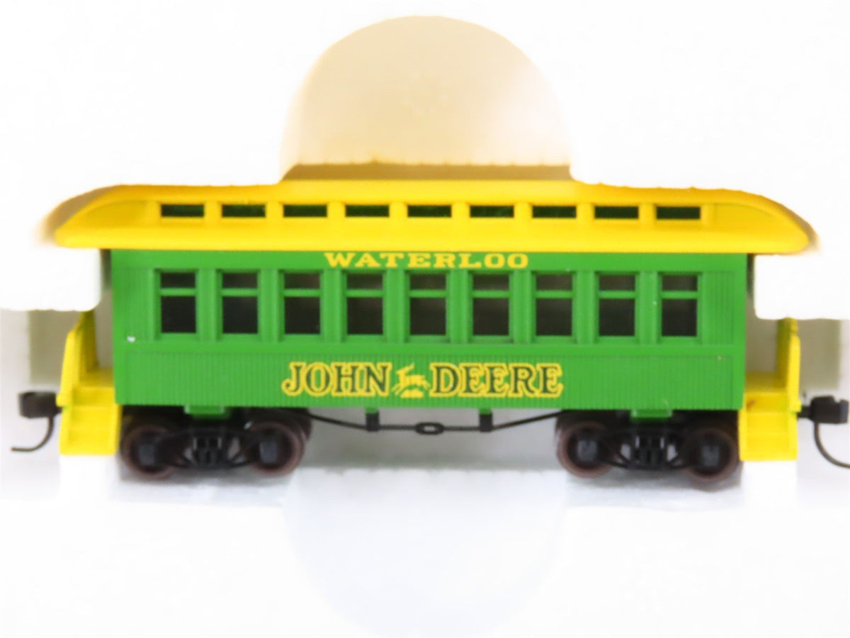 N Scale Athearn John Deere 2-8-0 Steam Locomotive w/4 Passenger &amp; Freight Cars