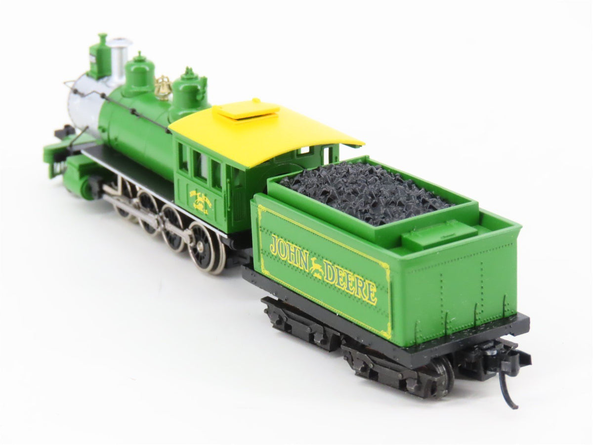 N Scale Athearn John Deere 2-8-0 Steam Locomotive w/4 Passenger &amp; Freight Cars