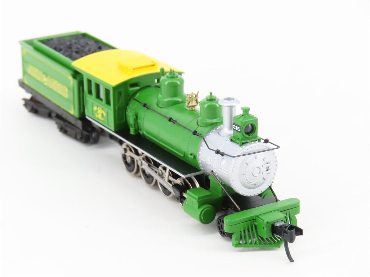 N Scale Athearn John Deere 2-8-0 Steam Locomotive w/4 Passenger &amp; Freight Cars