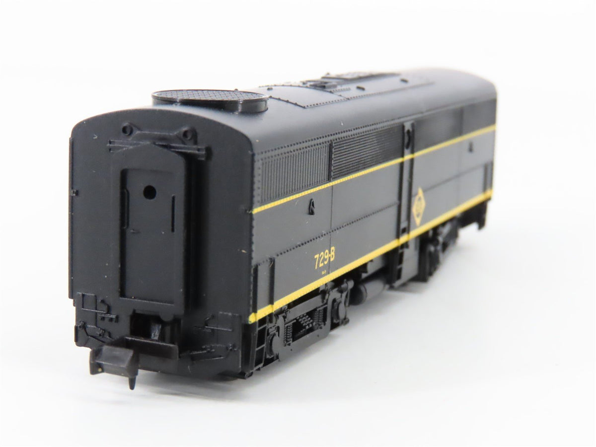 N Scale Life-Like 7416 Erie FB1 Diesel Locomotive #729B