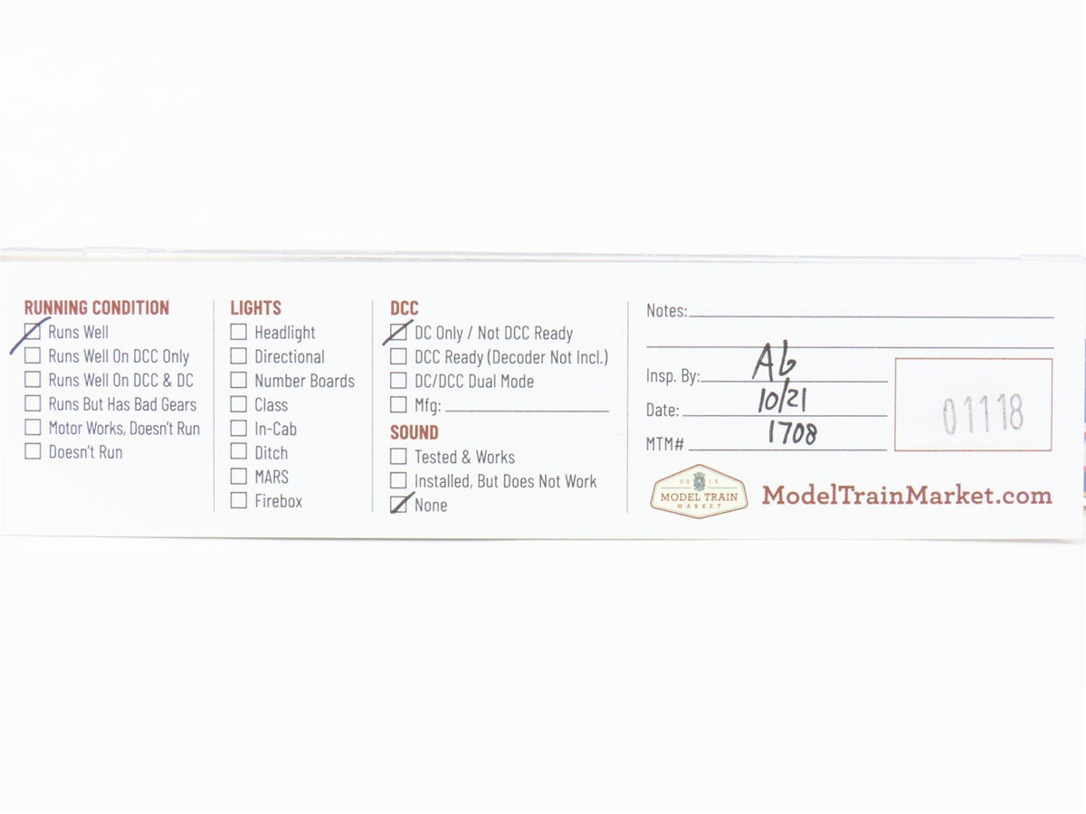 N Scale Life-Like 7416 Erie FB1 Diesel Locomotive #729B
