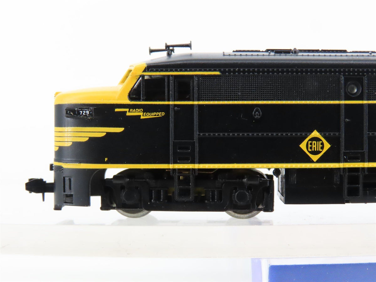 N Scale Life-Like 7416 Erie FA1 Diesel Locomotive #729A
