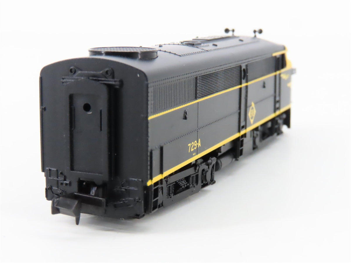 N Scale Life-Like 7416 Erie FA1 Diesel Locomotive #729A