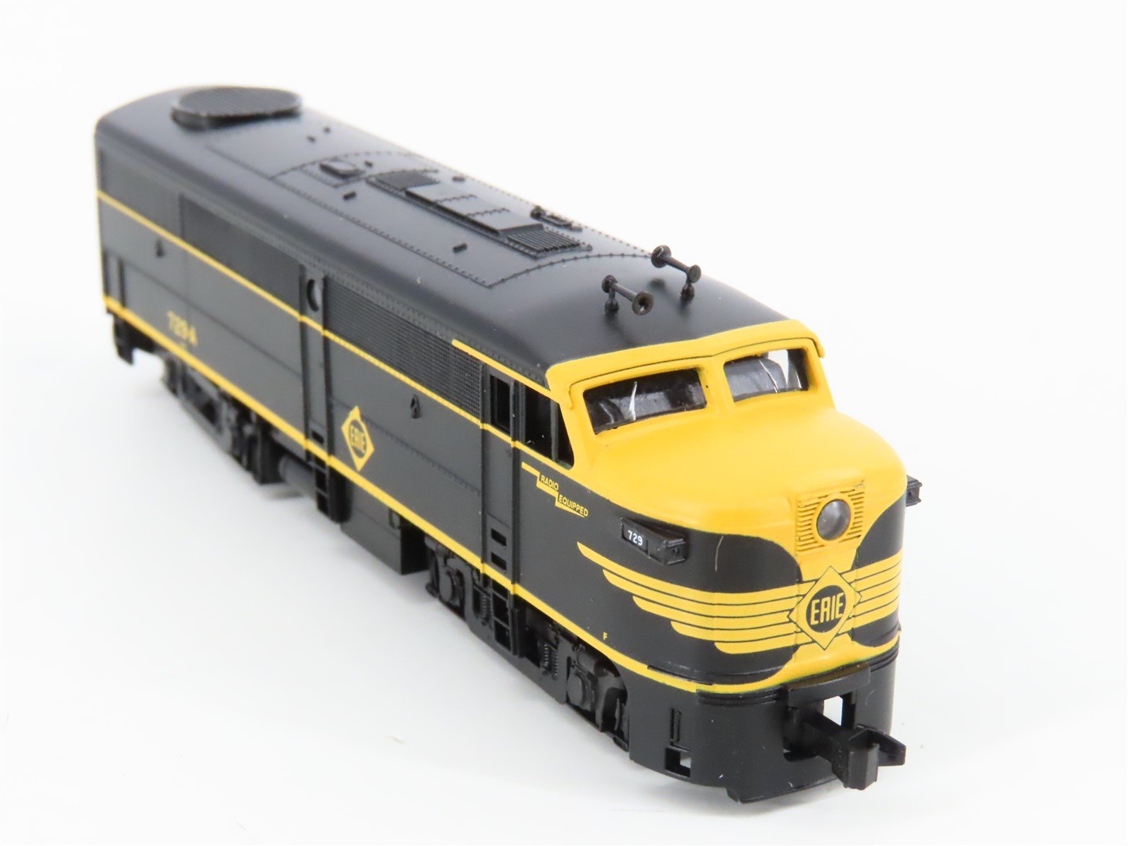 N Scale Life-Like 7416 Erie FA1 Diesel Locomotive #729A