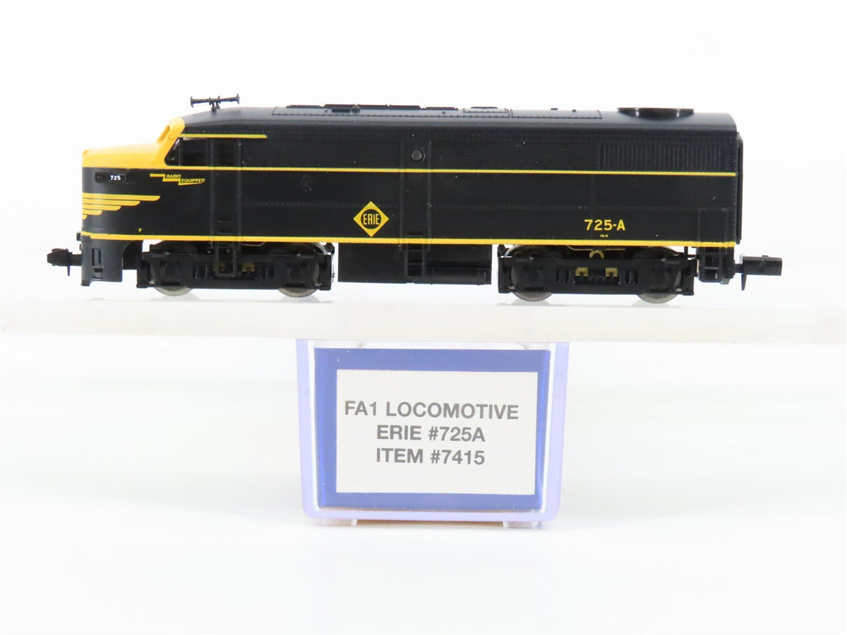 N Scale Life-Like 7415 Erie FA1 Diesel Locomotive #725A