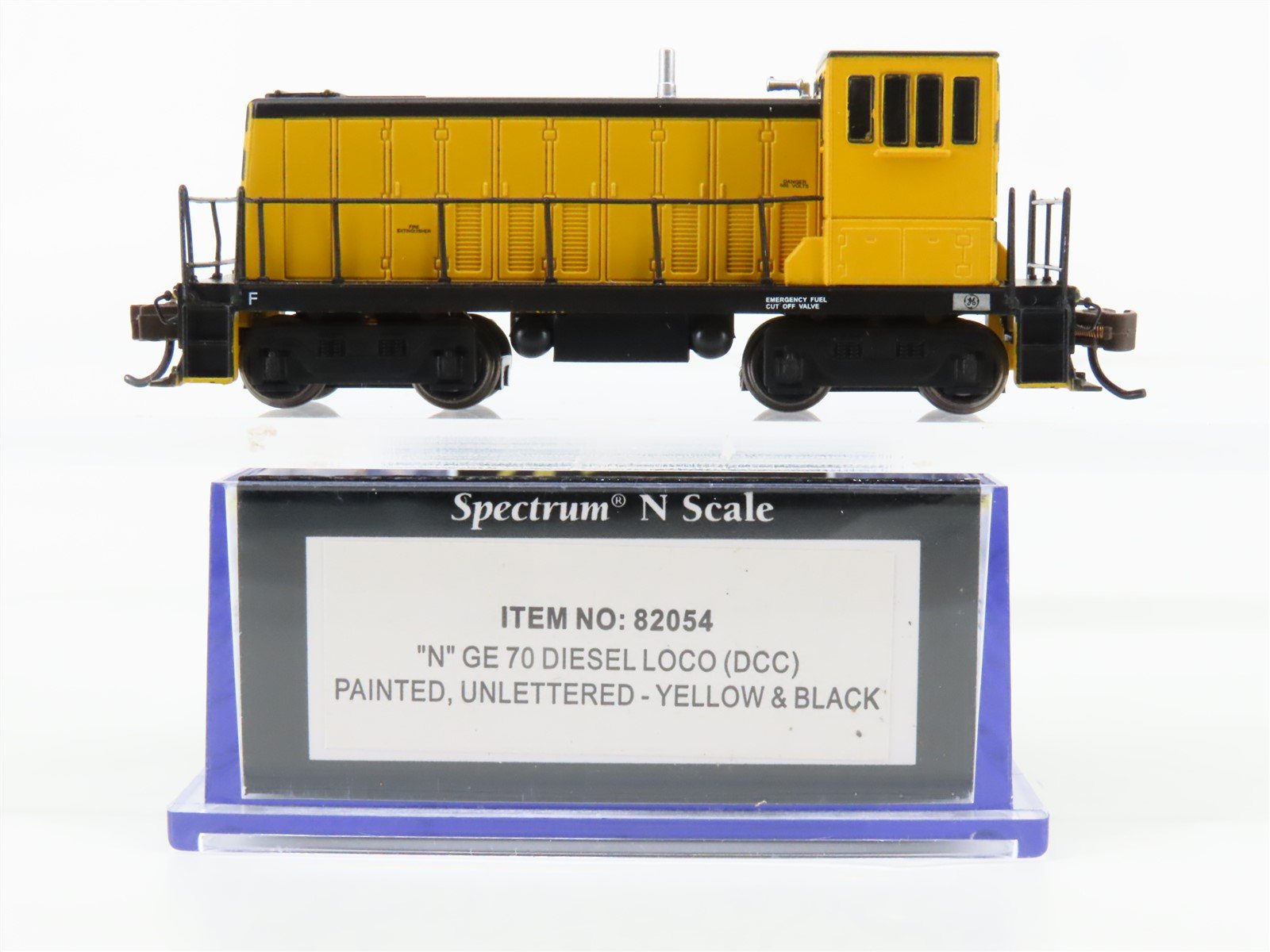 N Scale Bachmann 82054 Yellow Unlettered GE 70-Ton Diesel Locomotive w/DCC