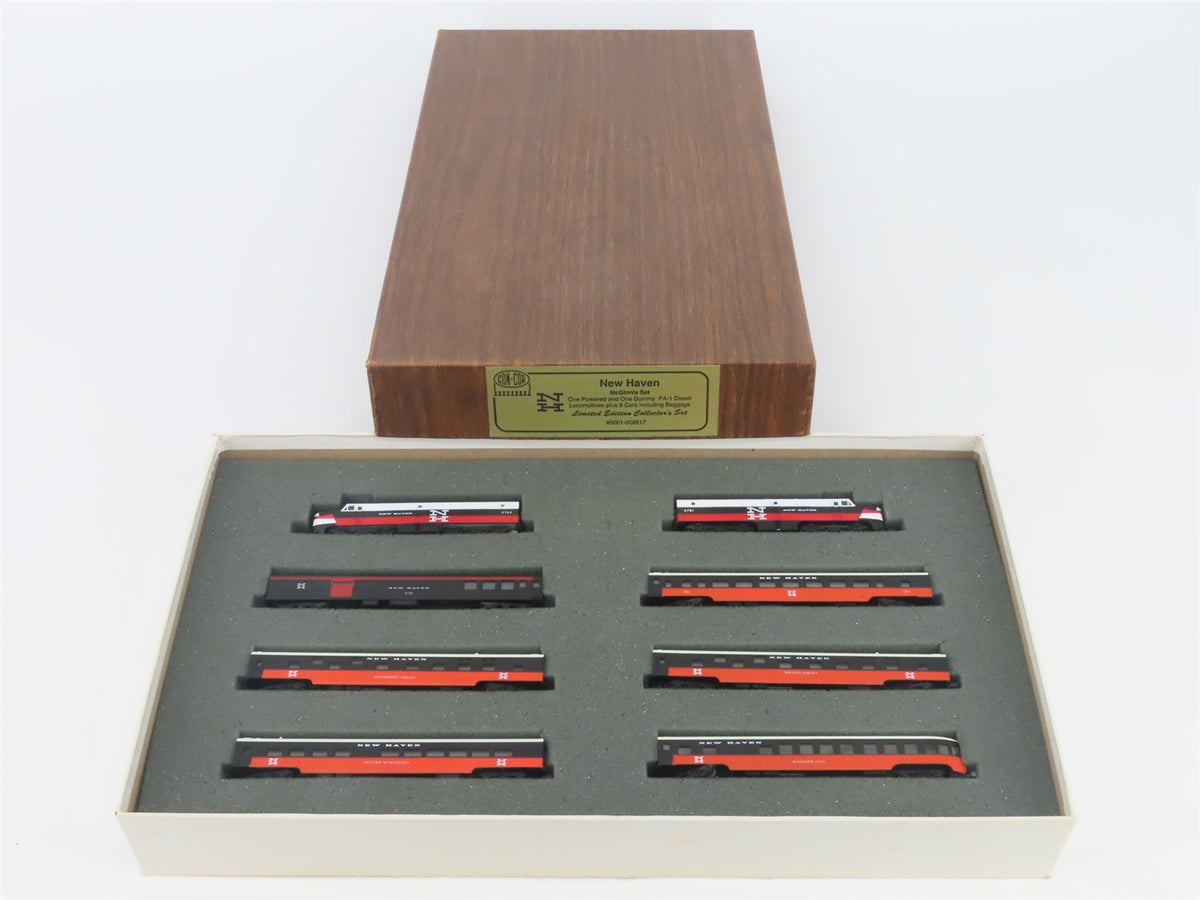 N Scale Con-Cor 0001-008517 NH New Haven &quot;McGinnis&quot; PA1 Diesel Passenger Set
