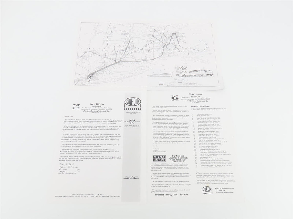 N Scale Con-Cor 0001-008517 NH New Haven &quot;McGinnis&quot; PA1 Diesel Passenger Set