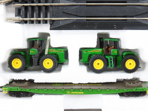 N Scale Athearn John Deere SD70MAC Diesel Set w/Cars, Track & Transformer