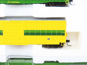 N Scale Athearn John Deere SD70MAC Diesel Set w/Cars, Track & Transformer