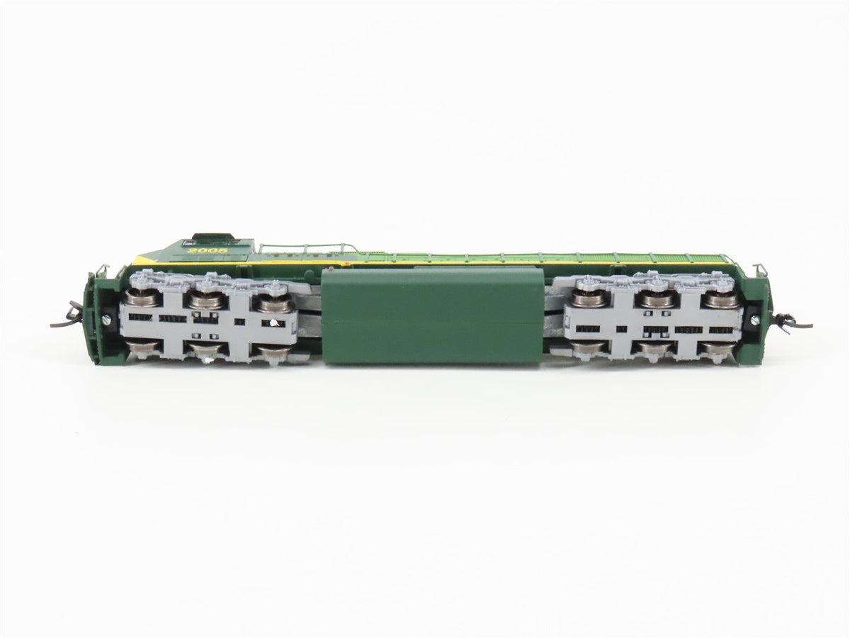 N Scale Athearn John Deere SD70MAC Diesel Set w/Cars, Track &amp; Transformer