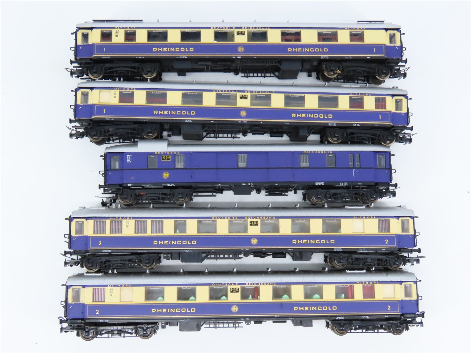 HO Scale Liliput 820 DR Deutsche Reichsbahn Rheingold Passenger 5-Car Set
