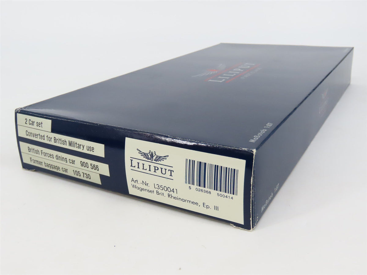 HO Scale Liliput L350041 British Forces Diner/Baggage Passenger 2-Car Set