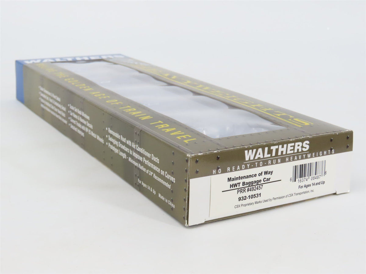 HO Scale Walthers 932-10531 PRR MofW Cable &amp; Tool Baggage Passenger #492457