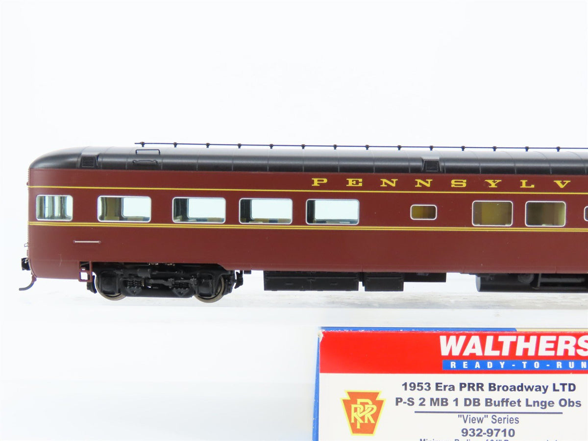 HO Walthers 932-9710 PRR 1953-Era Broadway Limited Buffet-Lounge-Obs Passenger