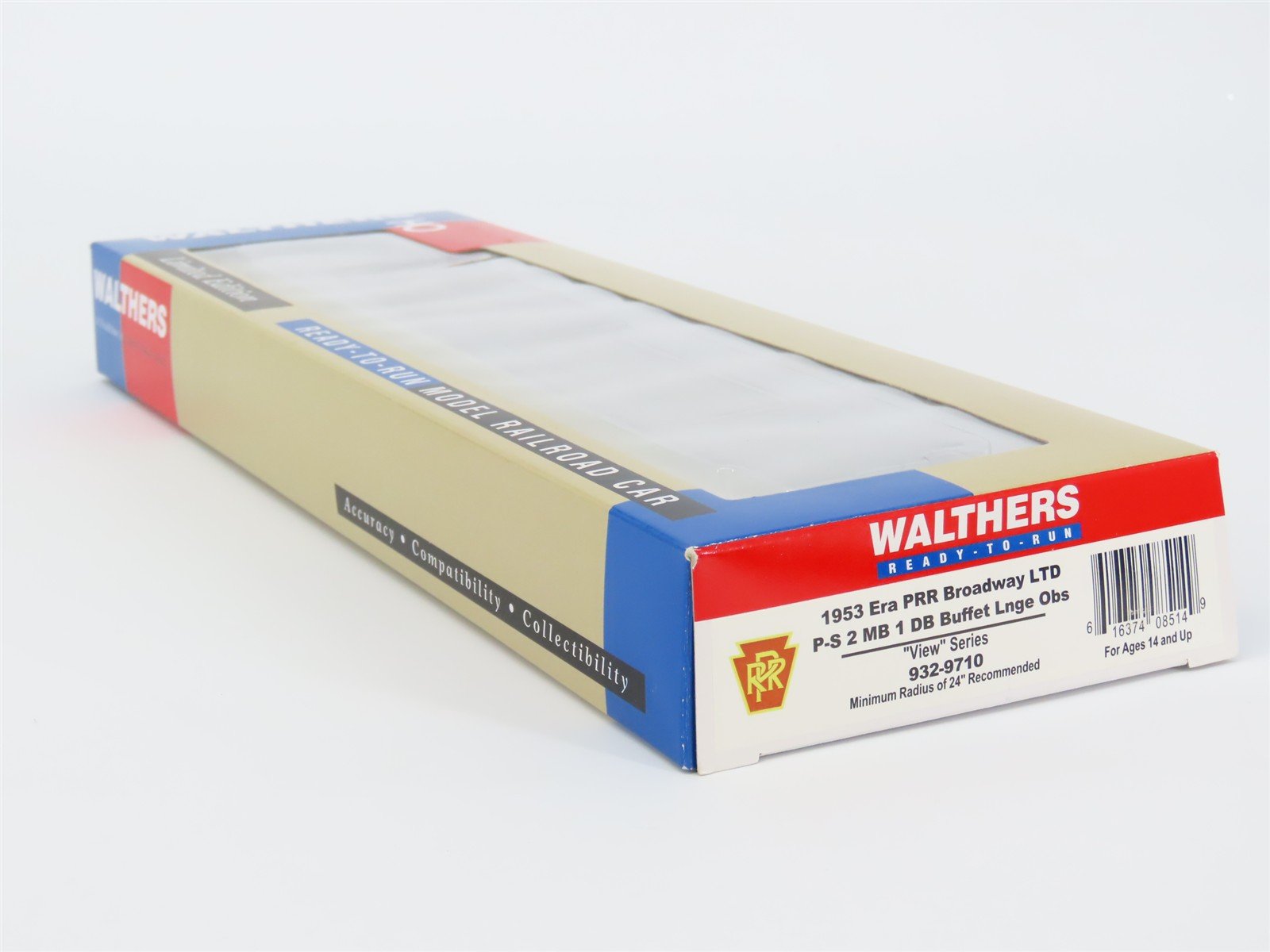 HO Walthers 932-9710 PRR 1953-Era Broadway Limited Buffet-Lounge-Obs Passenger