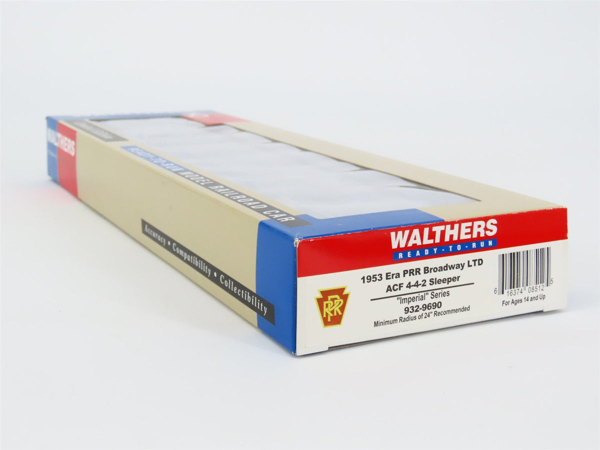 HO Walthers 932-9690 PRR 1953-Era Broadway Limited ACF 4-4-2 Sleeper Passenger
