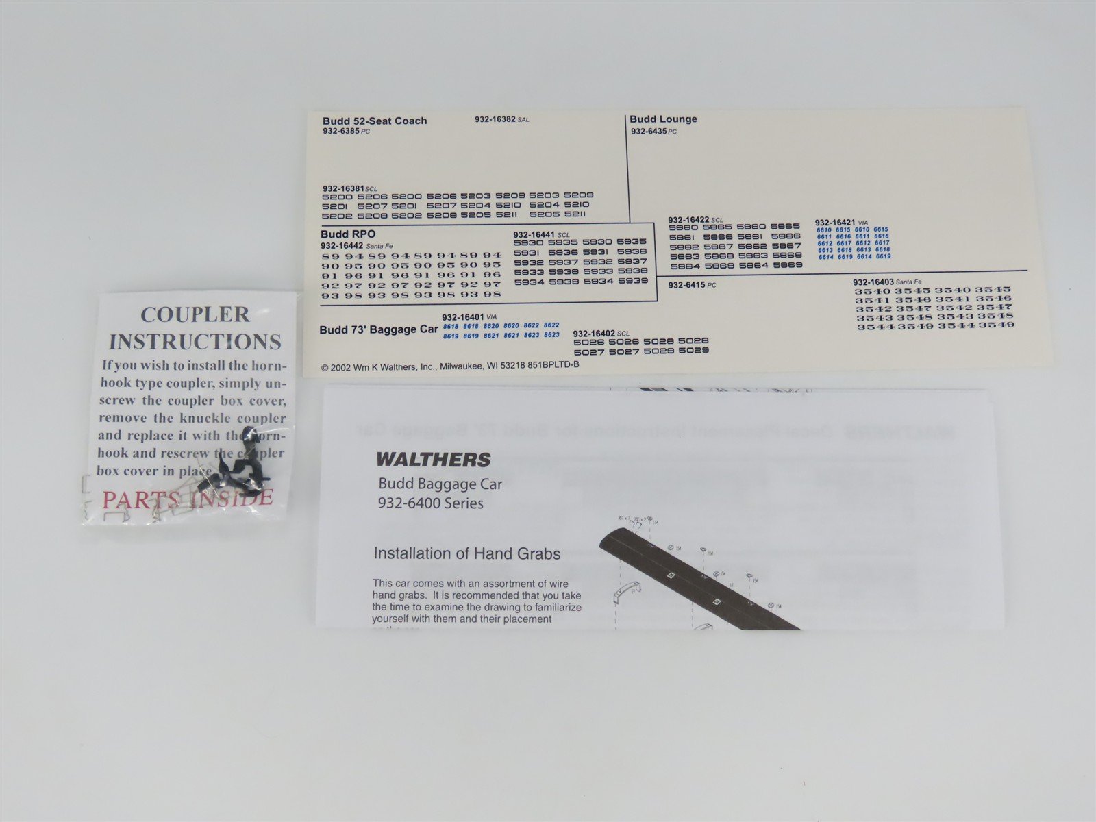 HO Scale Walthers 932-6415 PC Penn Central 73' Budd Baggage Passenger Car