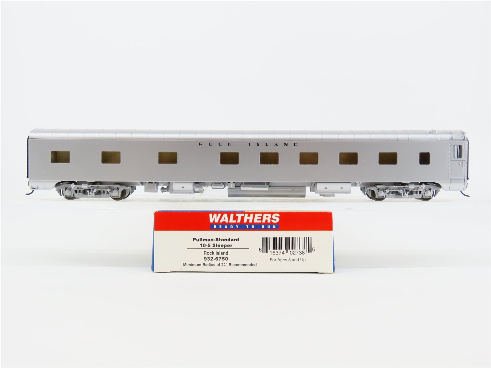 HO Scale Walthers 932-6750 RI Rock Island PS 10-5 Sleeper Passenger Car