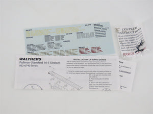 HO Scale Walthers 932-6750 RI Rock Island PS 10-5 Sleeper Passenger Car