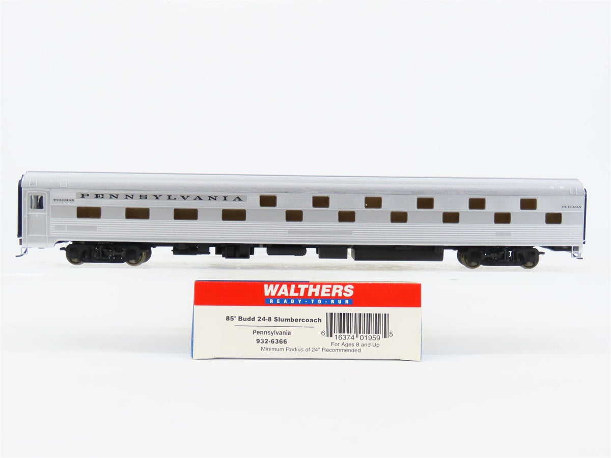 HO Scale Walthers 932-6366 PRR Pennsylvania 85&#39; Budd 24-8 Slumbercoach Passenger